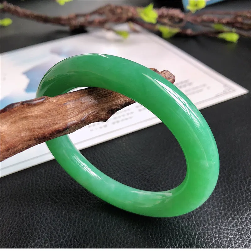 Natural Jade Bangle Jadeite Bangle Internal Diameter 58.2mm A4030709