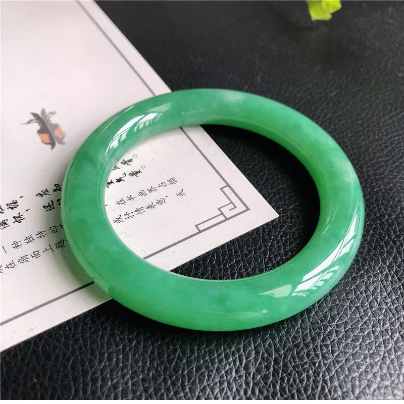Natural Jade Bangle Jadeite Bangle Internal Diameter 58.2mm A4030709