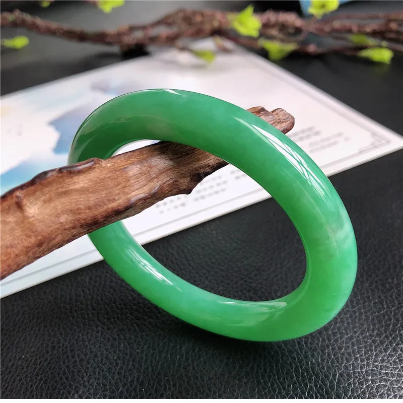 Natural Jade Bangle Jadeite Bangle Internal Diameter 58.2mm A4030709