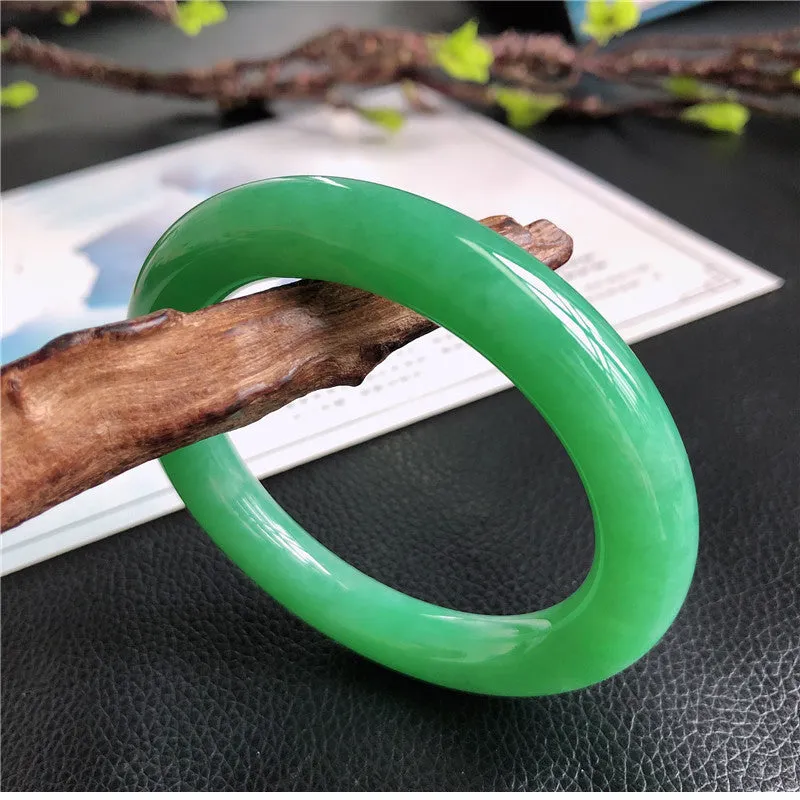 Natural Jade Bangle Jadeite Bangle Internal Diameter 58.2mm A4030709