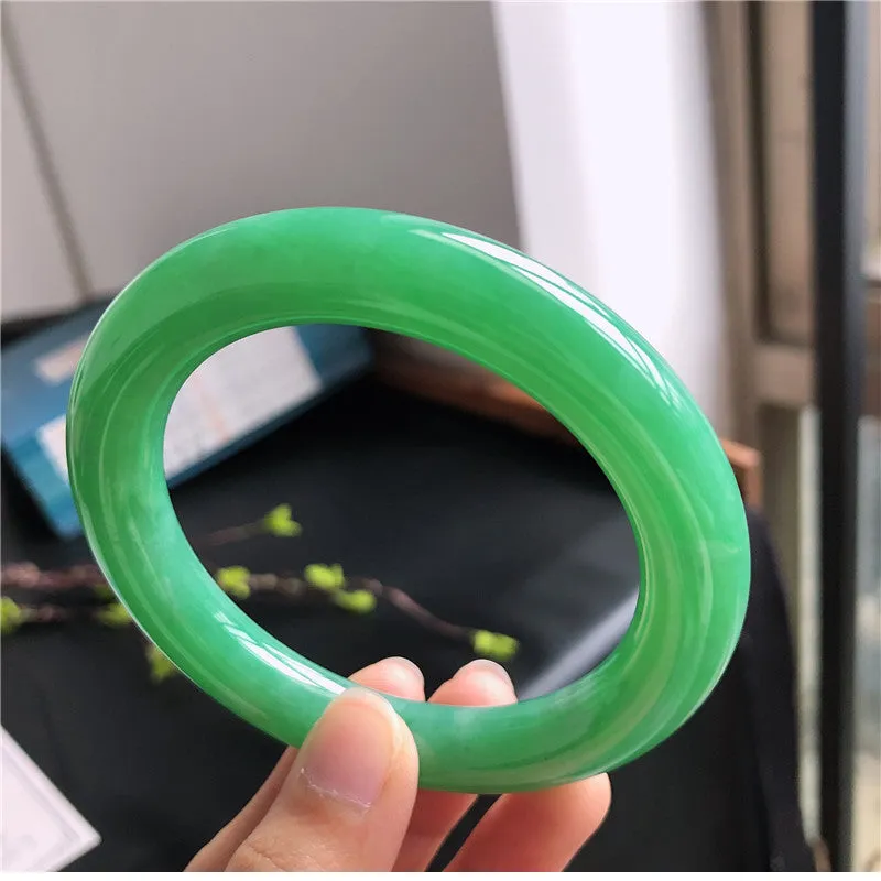 Natural Jade Bangle Jadeite Bangle Internal Diameter 58.2mm A4030709