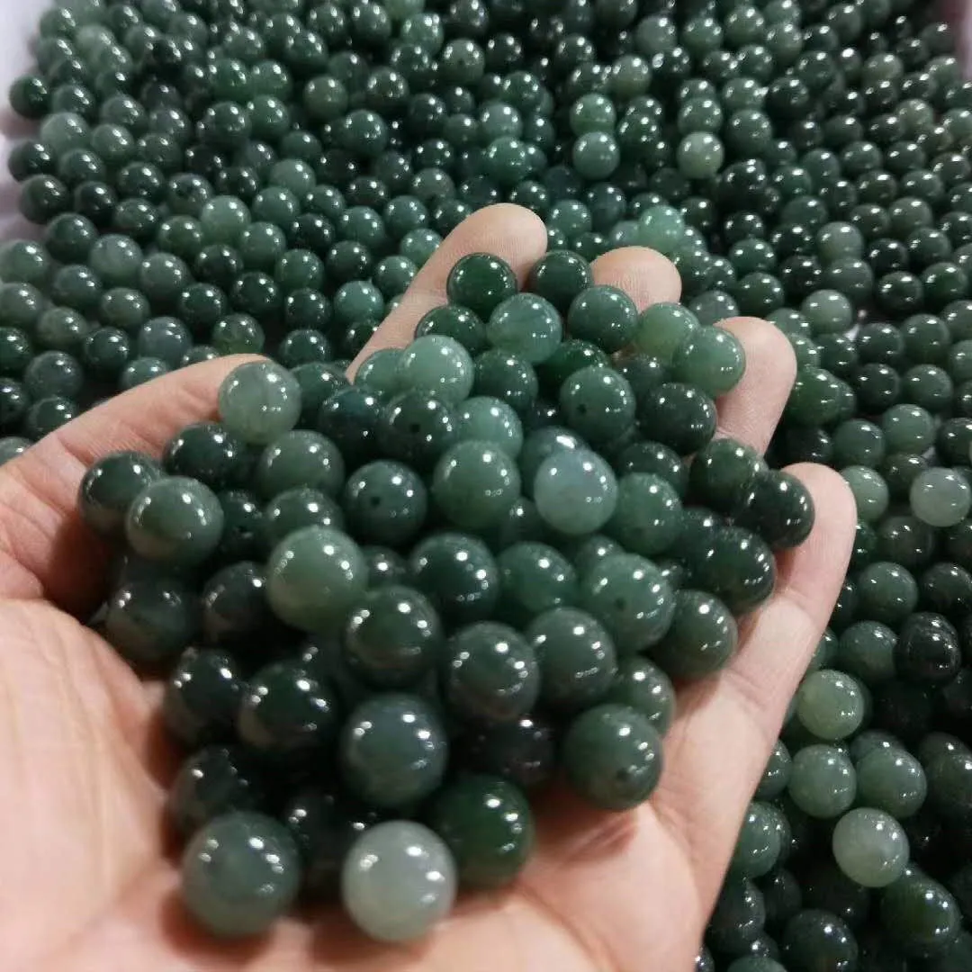 Natural Jade Beads Blue Green Jadeite Bead WBD111
