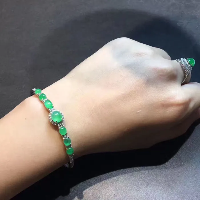 Natural Jade Bracelet Jadeite Bracelet NBT17