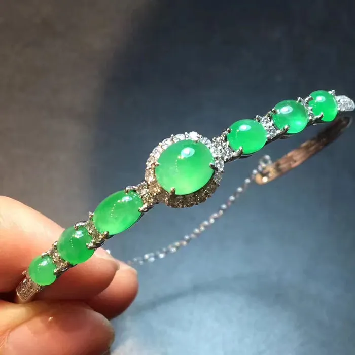 Natural Jade Bracelet Jadeite Bracelet NBT17