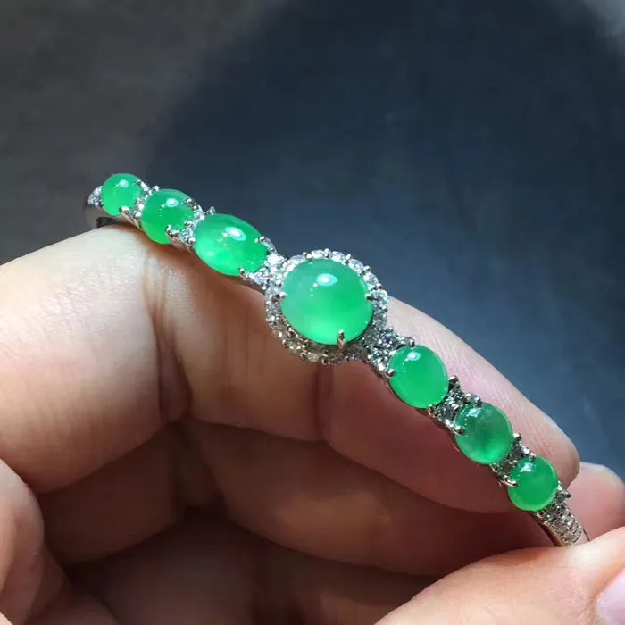 Natural Jade Bracelet Jadeite Bracelet NBT17