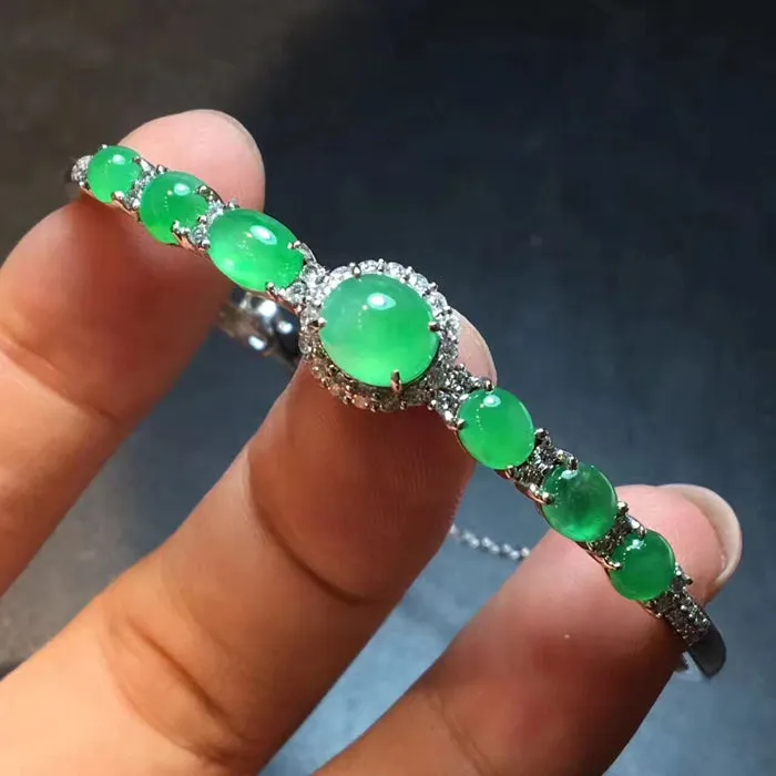 Natural Jade Bracelet Jadeite Bracelet NBT17