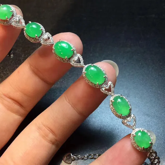 Natural Jade Bracelet Jadeite Bracelet NBT20
