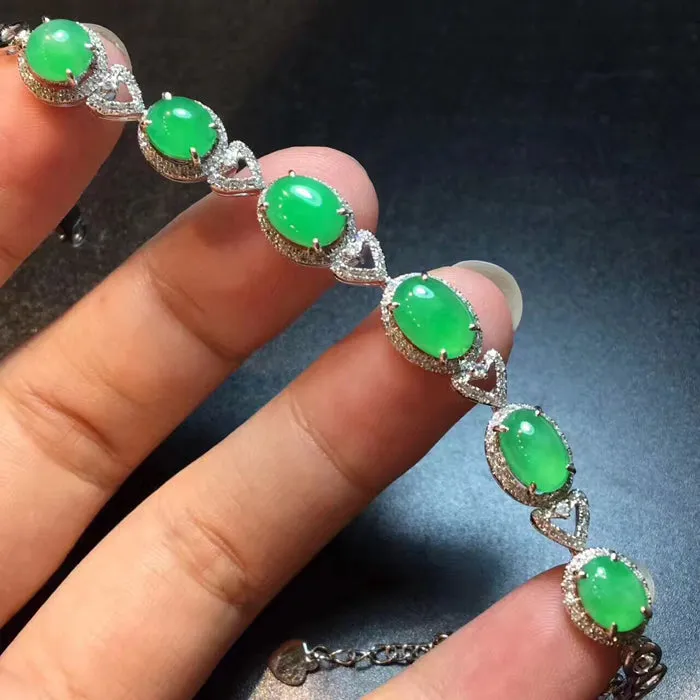 Natural Jade Bracelet Jadeite Bracelet NBT20