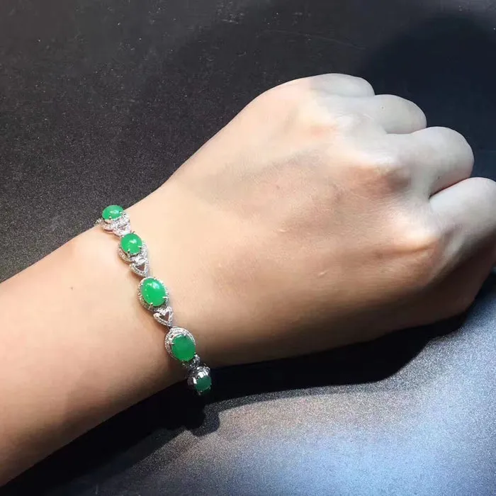 Natural Jade Bracelet Jadeite Bracelet NBT20