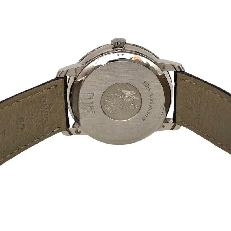 Omega Devil Prestige 50th Anniversary Model 424.53.40.20.04.002 K18 White Gold Watch Men's Used