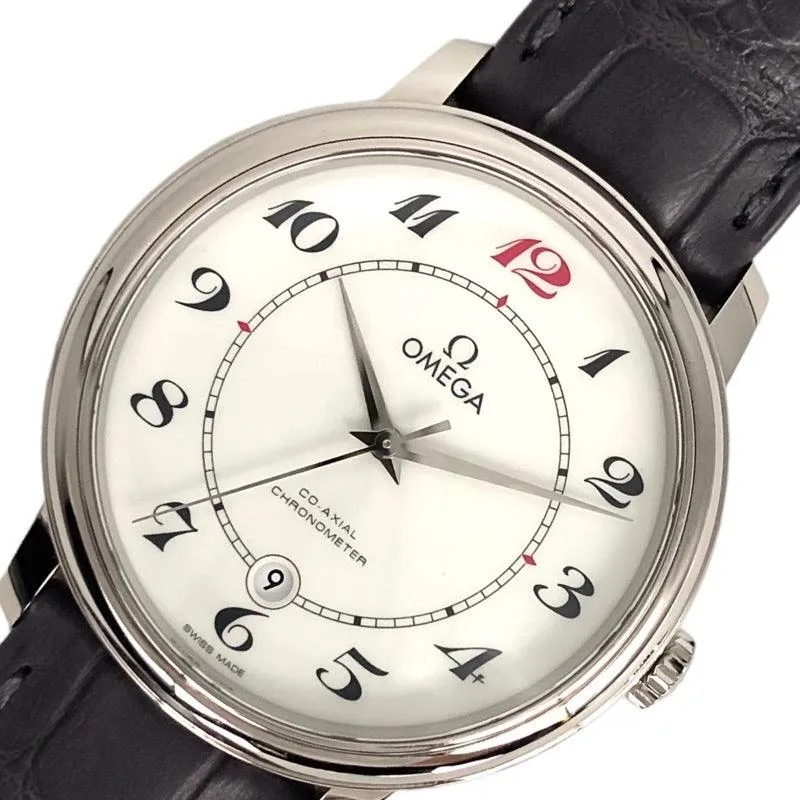 Omega Devil Prestige 50th Anniversary Model 424.53.40.20.04.002 K18 White Gold Watch Men's Used