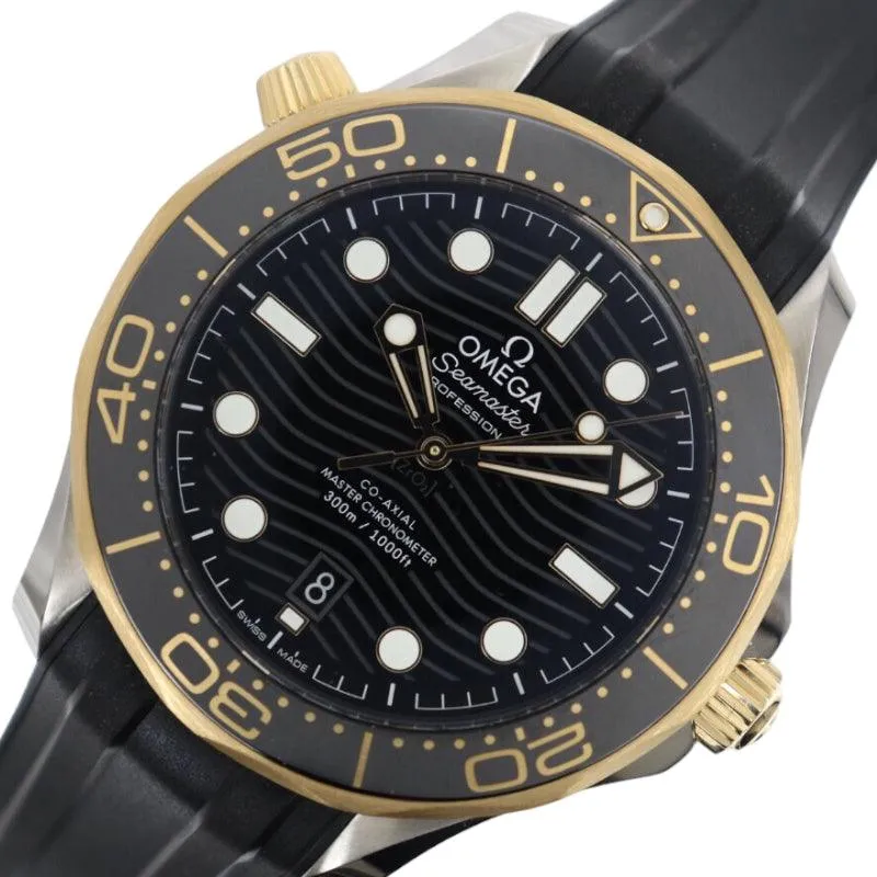 Omega Seamaster Diver 300M Co-Axial Master Chronometer 42MM 210.22.42.20.01.001 Black Watch Men's Used