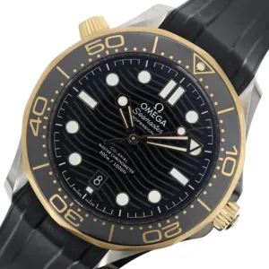 Omega Seamaster Diver 300M Co-Axial Master Chronometer 42MM 210.22.42.20.01.001 Black Watch Men's Used