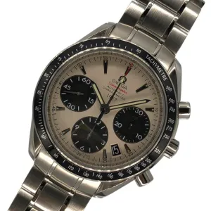 Omega Speedmaster Date 323.30.40.40.02.001 White Watch Men's Used