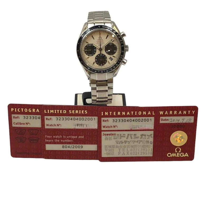 Omega Speedmaster Date 323.30.40.40.02.001 White Watch Men's Used