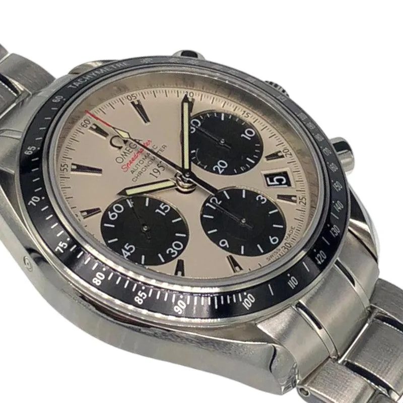 Omega Speedmaster Date 323.30.40.40.02.001 White Watch Men's Used