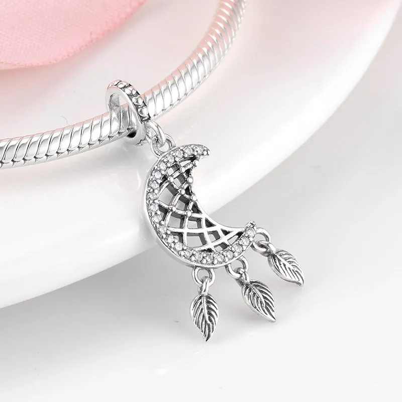 Silver Ribbon Charms Jewelry For Women