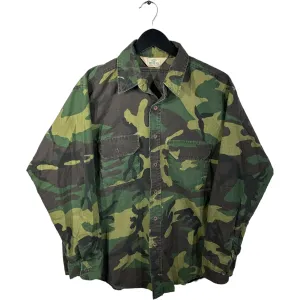 Vintage Red Head Camo Button Up