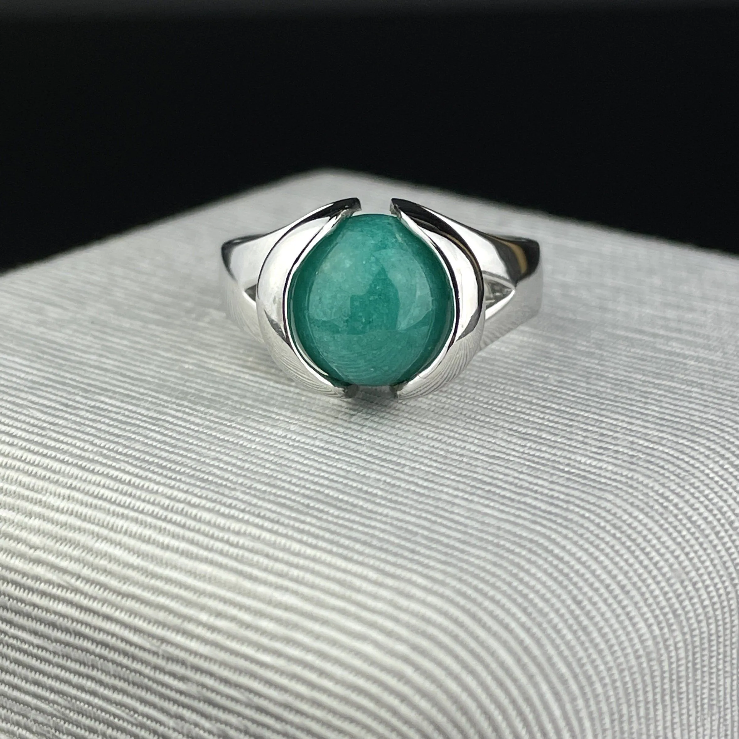 Vintage Sterling Silver Multi Stone Interchangeable Statement Ring Boxed, Sz 7
