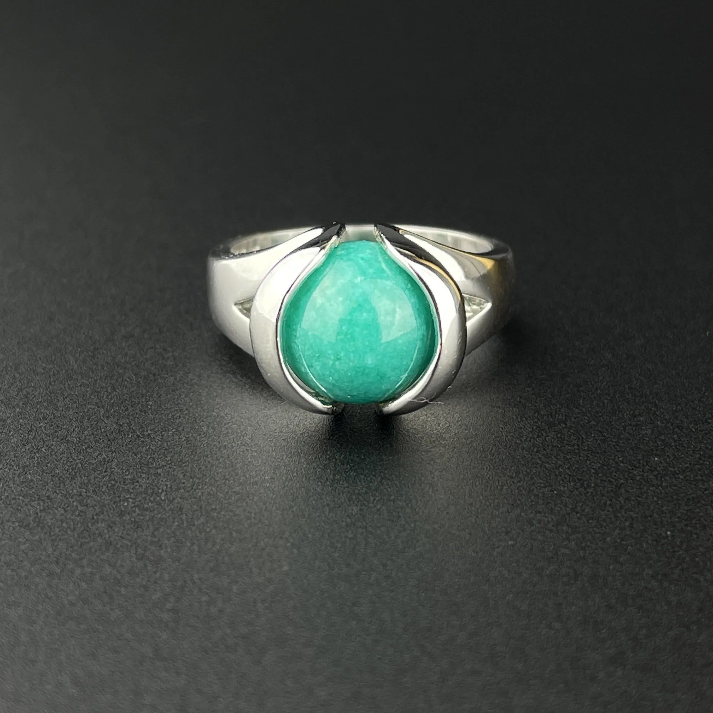 Vintage Sterling Silver Multi Stone Interchangeable Statement Ring Boxed, Sz 7