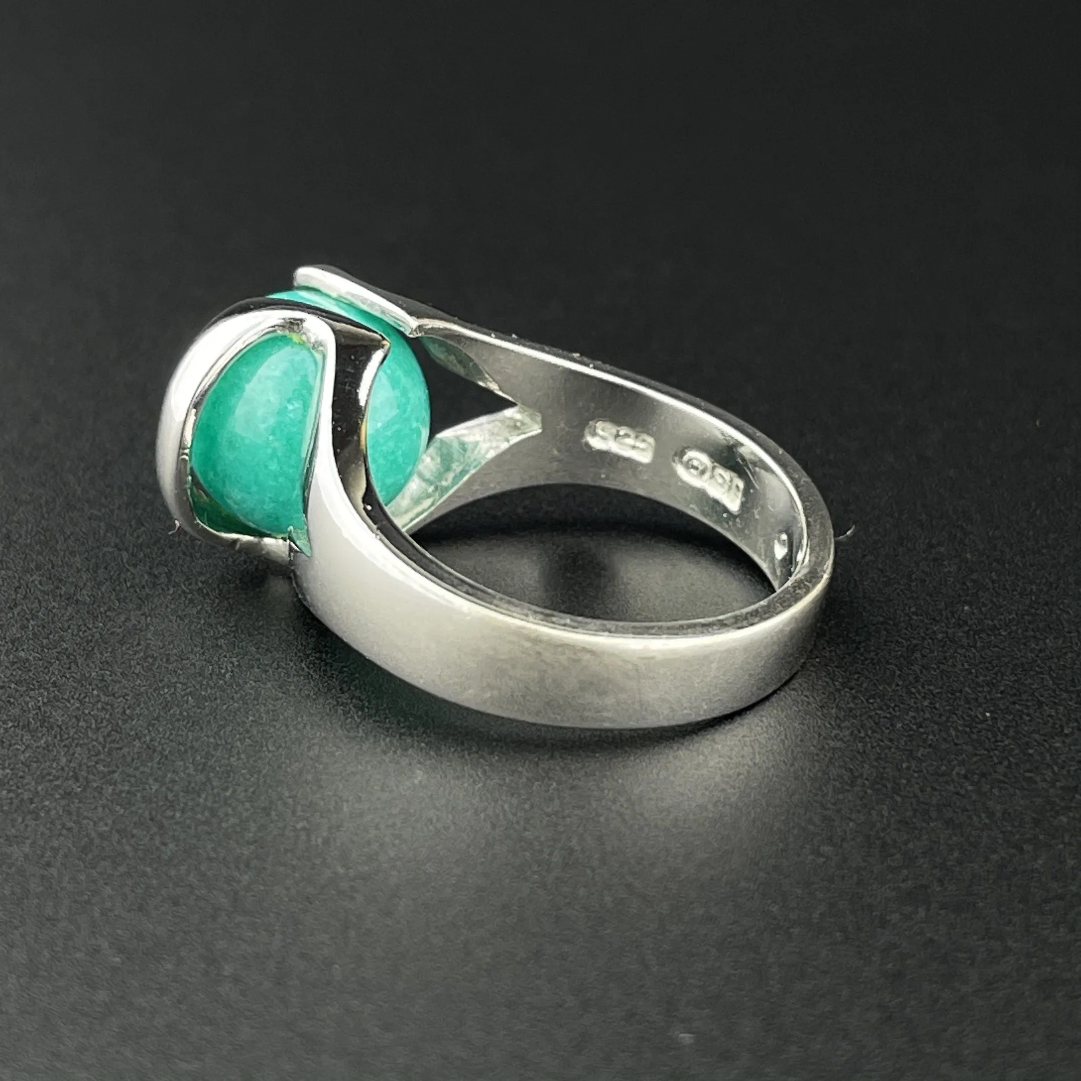 Vintage Sterling Silver Multi Stone Interchangeable Statement Ring Boxed, Sz 7